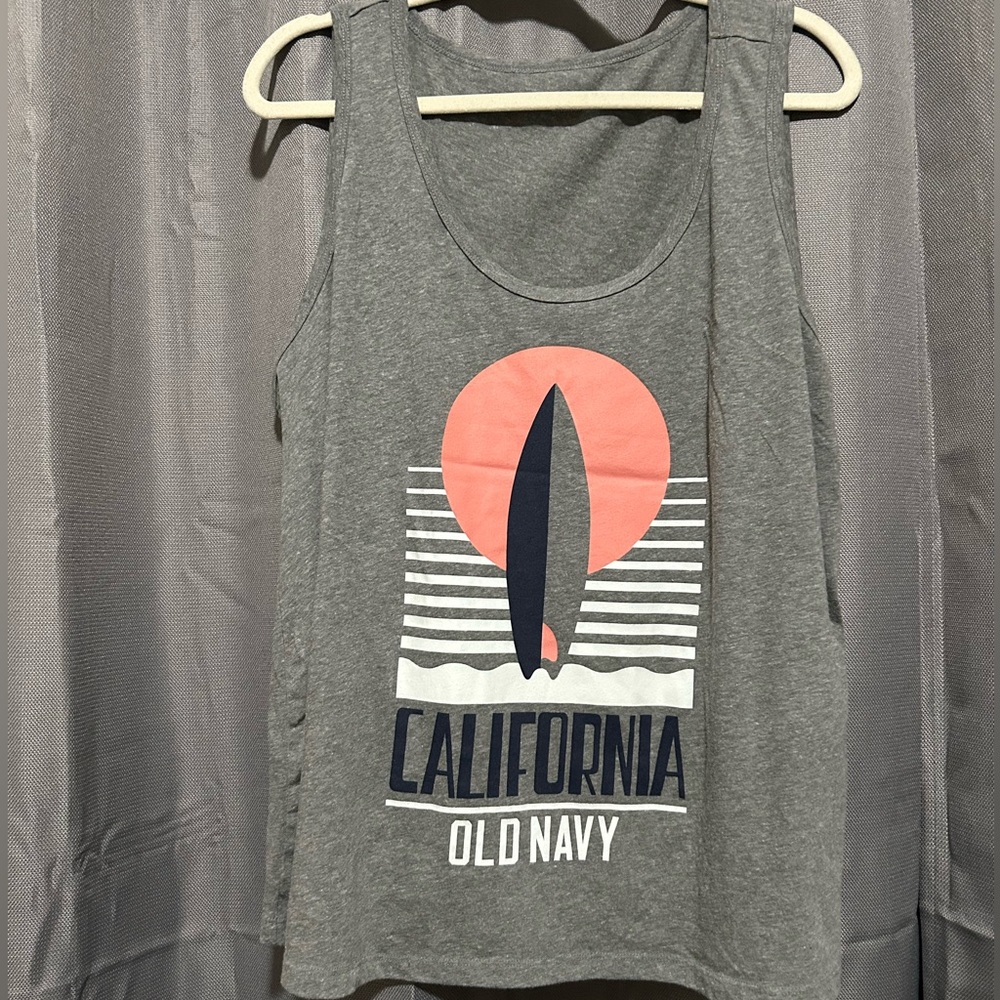 Gray California logo Tank Top
